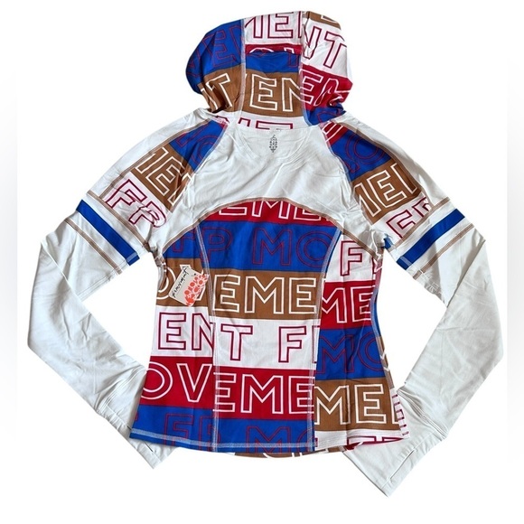 NWT Free People Dawn To Dusk Printed Hoodie in FPM Combo - Picture 7 of 9